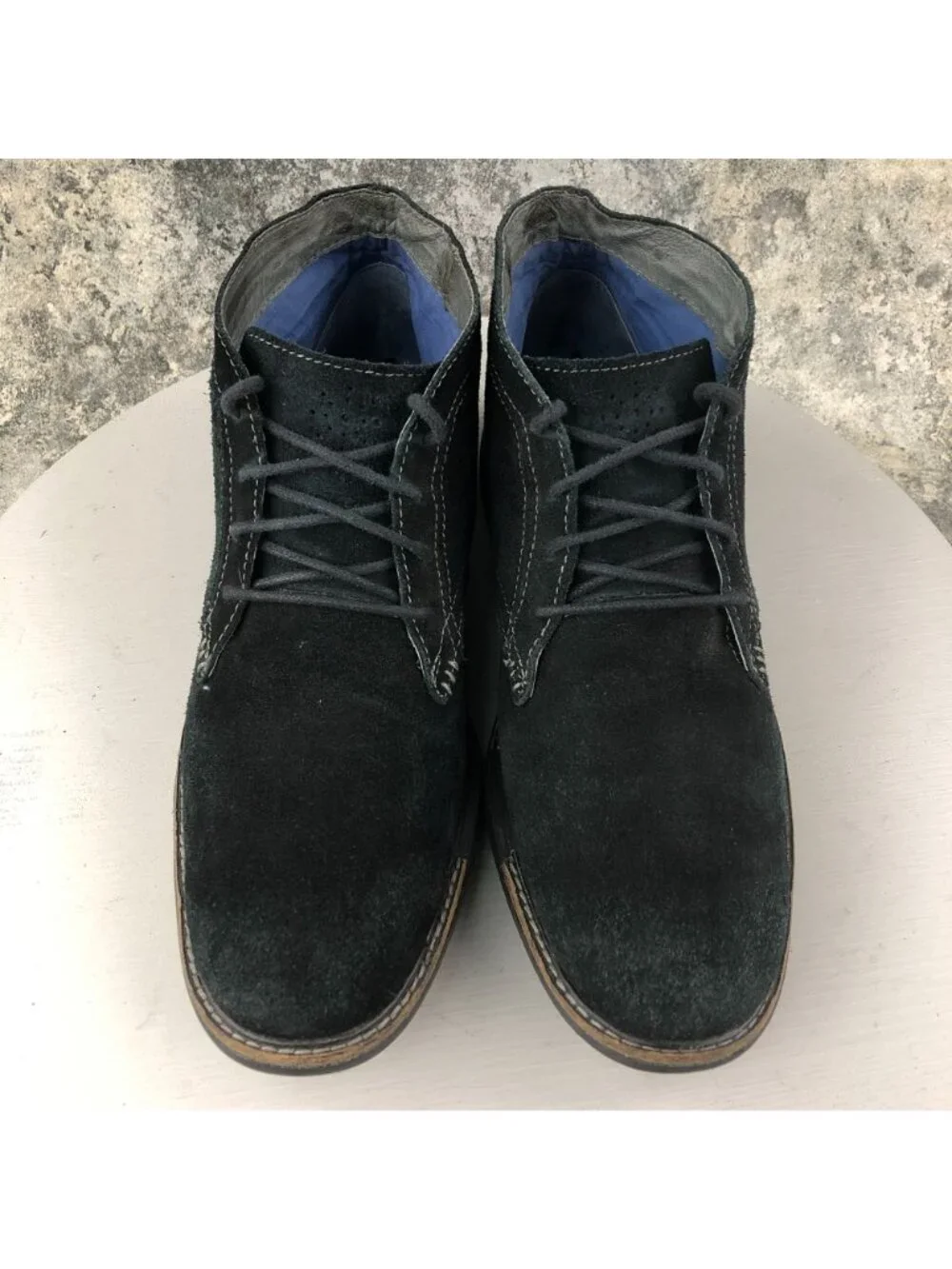 Skechers Mens Size 10.5 Mark Nason Stroud Black Leather Suede Chukka Boots 68099